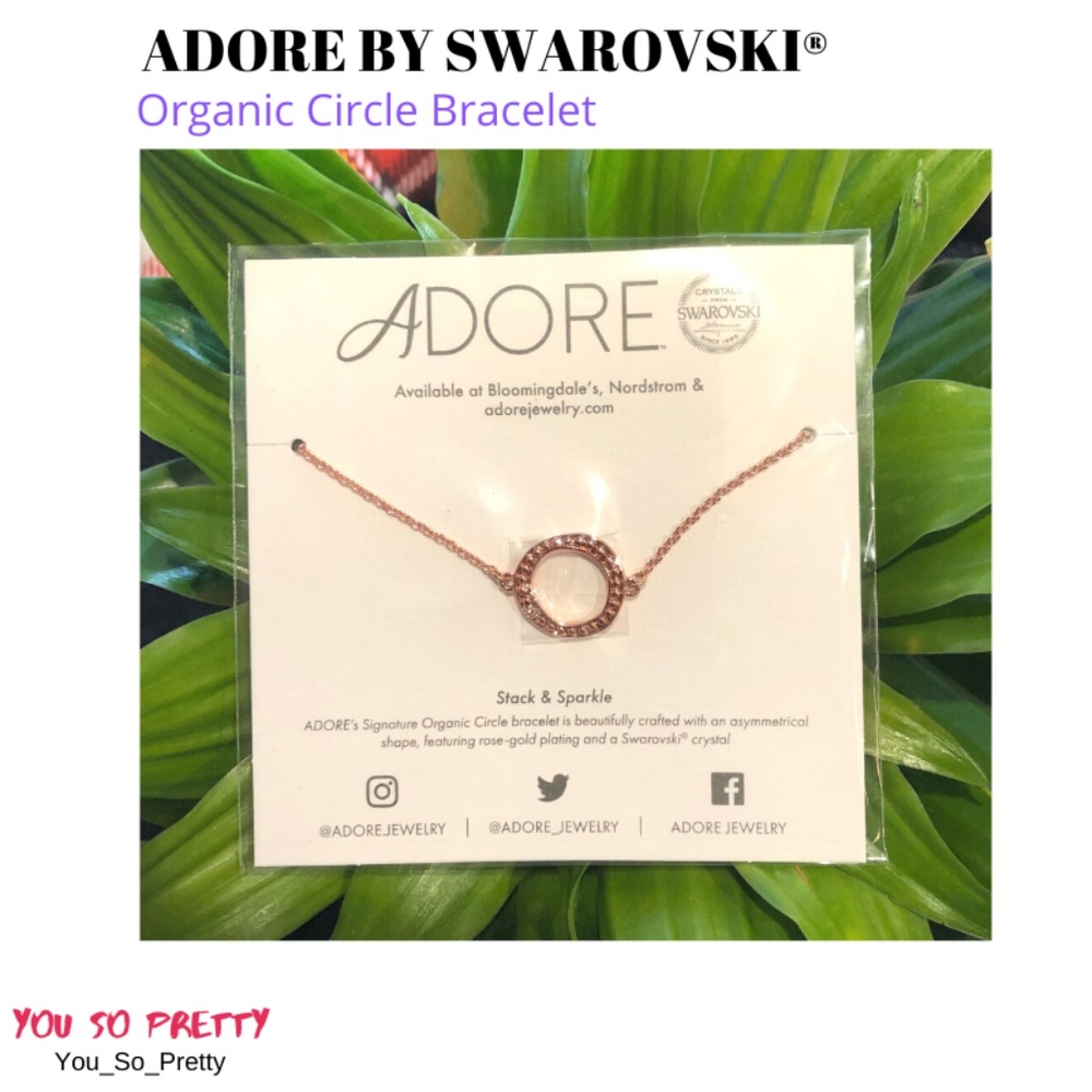 Swarovski® Organic Circle Bracelet